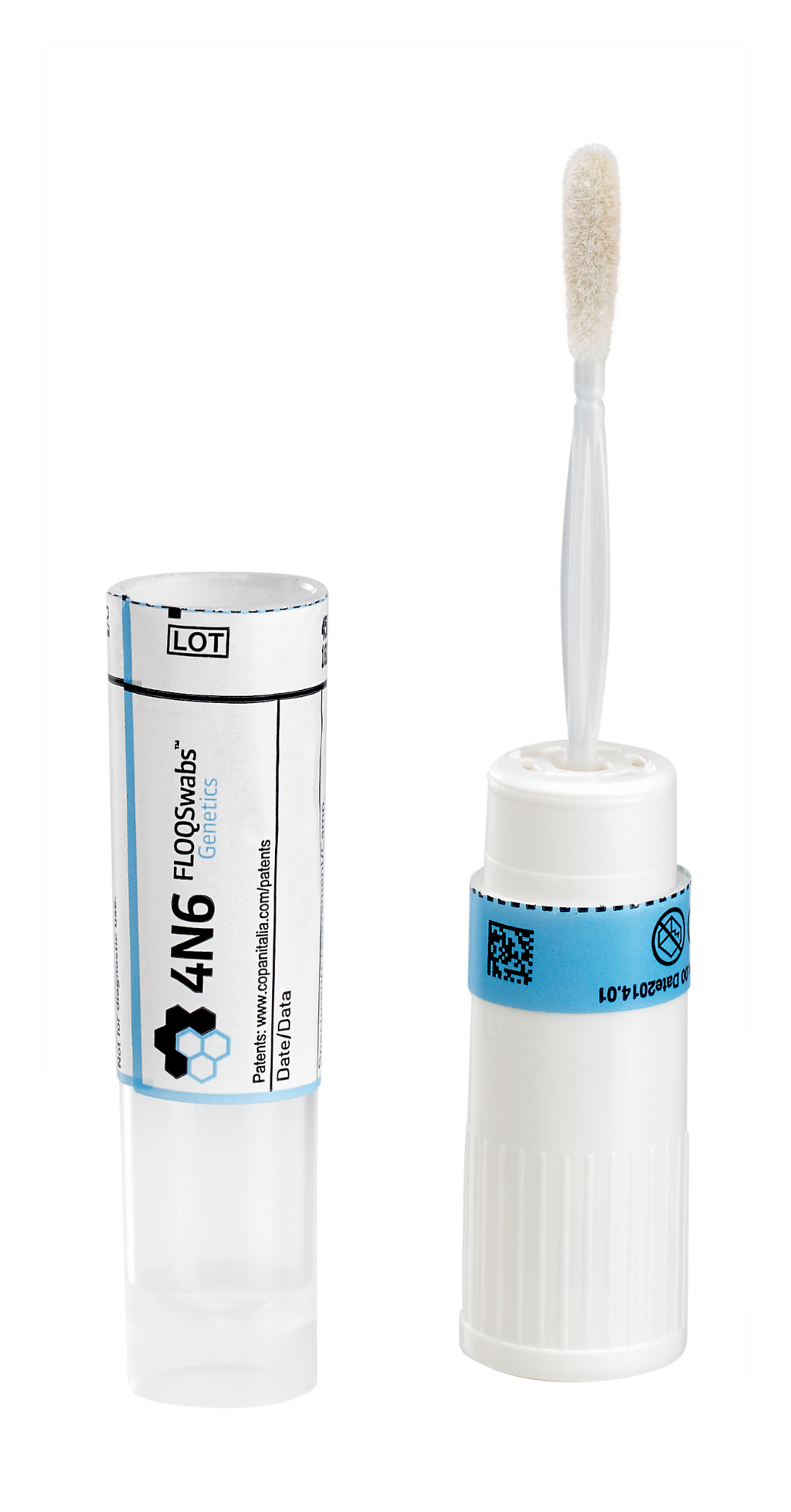 4N6 FLOQSwabs® Genetics (Casework) 4504C Regular 4N6FLOQSwab® Flocked Swab with Active Drying System, Sterile