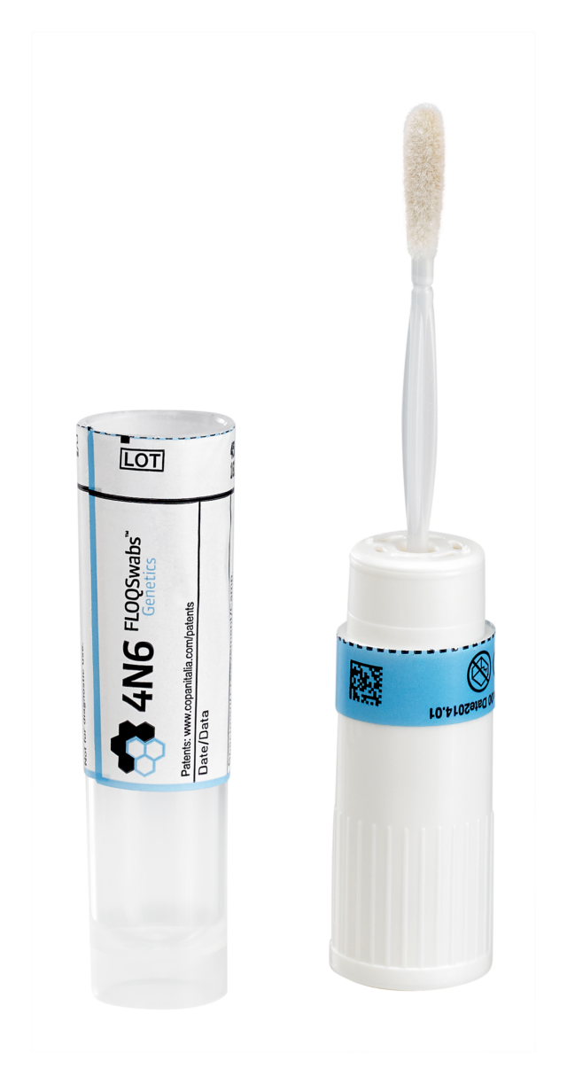 4N6 FLOQSwabs® Genetics (Casework) 4504C Regular 4N6FLOQSwab® Flocked Swab with Active Drying System, Sterile