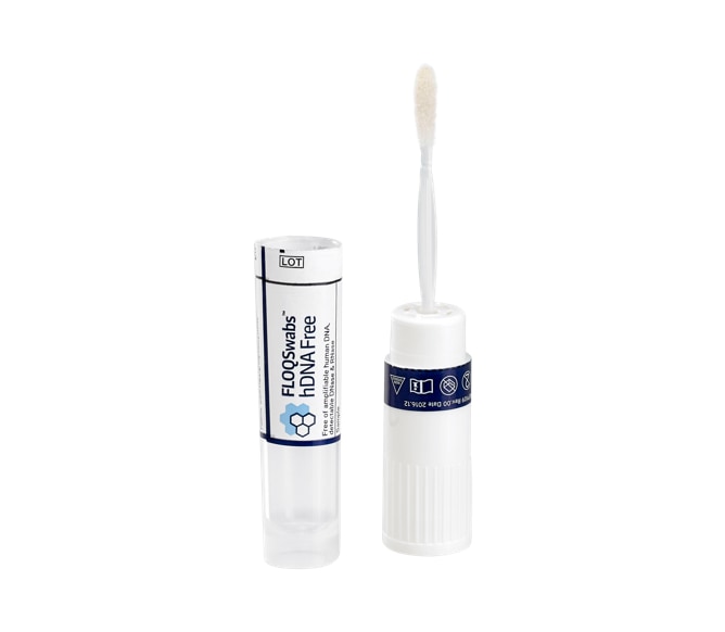 hDNA Free FLOQSwabs® 50C013D01 Regular hDNA Free FLOQSwab® Flocked Swab with Active Drying System, Sterile hDNA Free FLOQSwabs® 50C013D01 Regular hDNA Free FLOQSwab® Flocked Swab with Active Drying System, Sterile