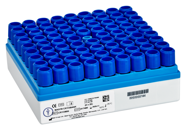 CRYOBANK™ CRYO80/B CRYOBANK™ Self Standing Vial with Blue Beads