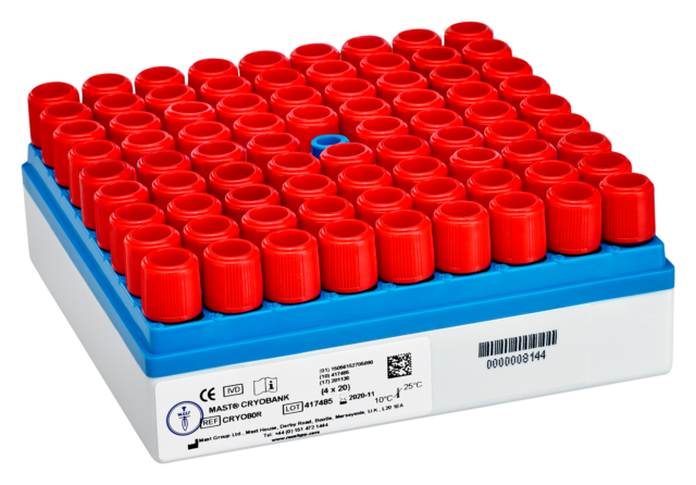 CRYOBANK™ CRYO80/R CRYOBANK™ Self Standing Vial with Red Beads