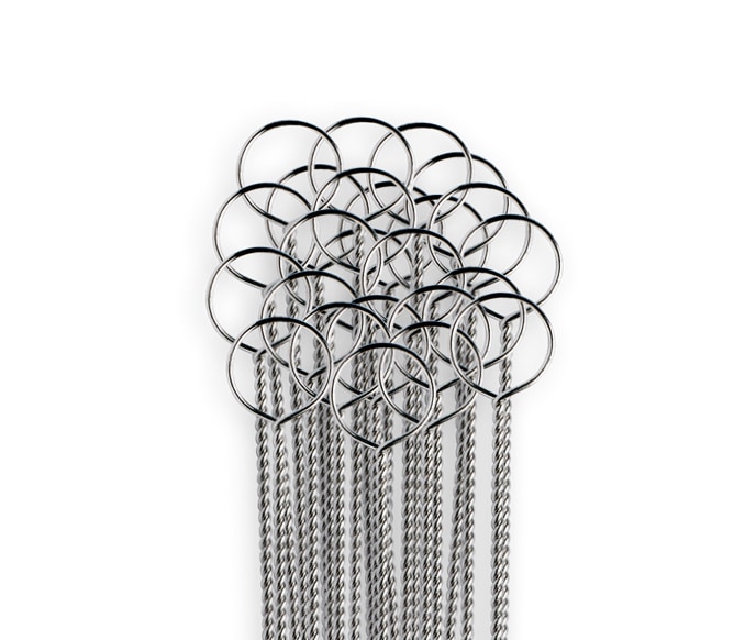 Nickel-Chrome (NiChrome) Wire Loops CAS313-25 5 mm ø - 26 Ga. NiChrome Wire Inoculating Loop - 25 per Tube Nickel-Chrome (NiChrome) Wire Loops CAS313-25 5 mm ø - 26 Ga. NiChrome Wire Inoculating Loop - 25 per Tube