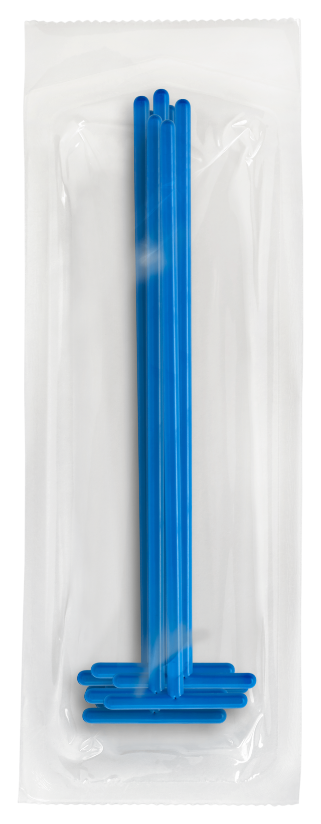 Plastic Inoculating Loops, Needles & Spreaders COPTS-10 T Shaped Dark Blue Plastic Spreader - 10 per Peel Pouch