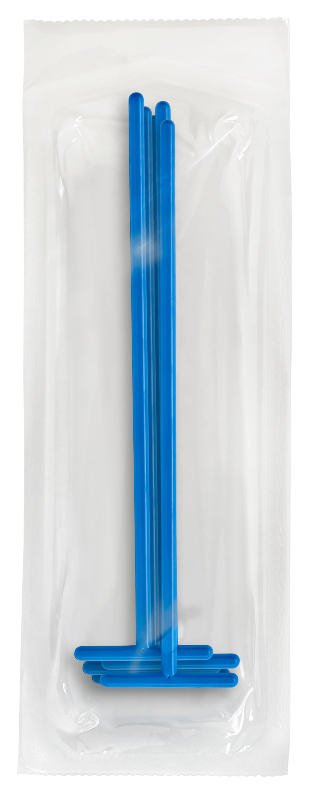 Plastic Inoculating Loops, Needles & Spreaders COPTS-5 T Shaped Dark Blue Plastic Spreader - 5 per Peel Pouch