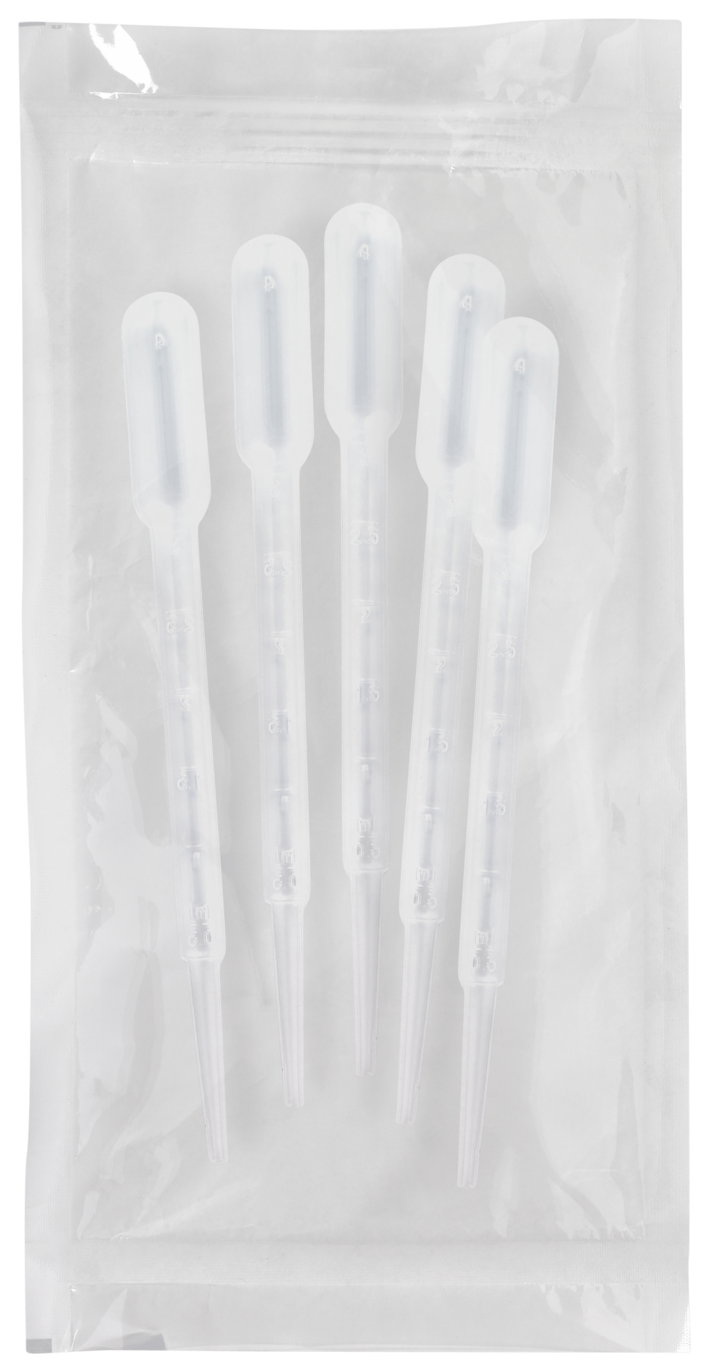 Disposable Transfer Pipet 200CS05 Transfer Pipet Grad. up to 3 mL at 0.5 mL Intervals - 5 per Peel Pouch, Sterile