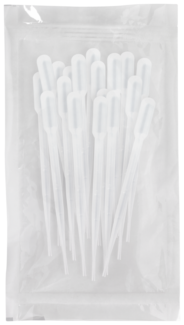 Disposable Transfer Pipet 212CS20 Transfer Pipet for Blood Bank Grad. Up to 2 mL at 0.5 mL Intervals - 20 per Peel Pouch, Sterile