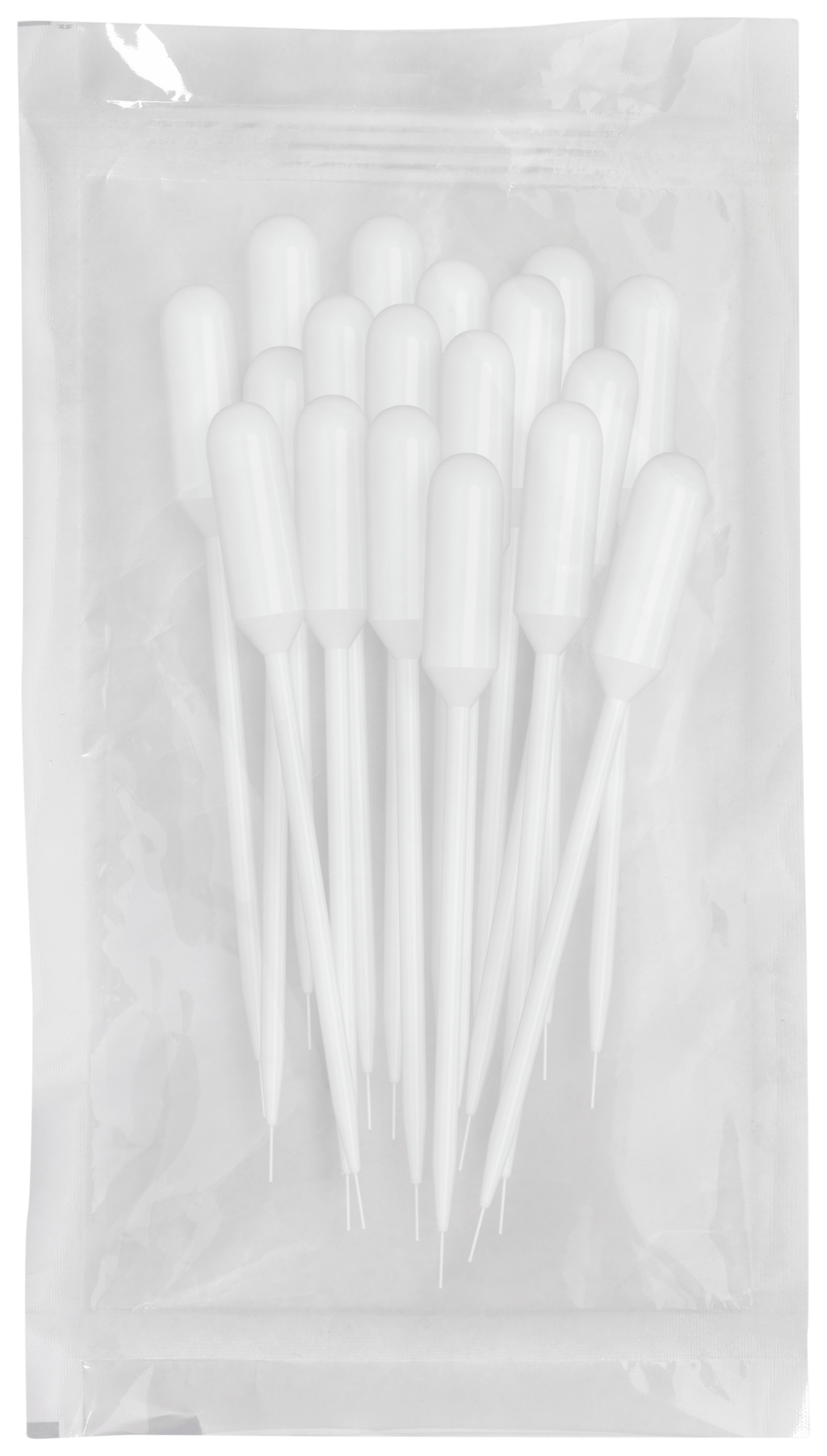 144mm Disposable Transfer Pipet w/ Fine Tip - Non-Graduated with 3.5 mL Bulb Draw and 65 drops/mL - Sterile